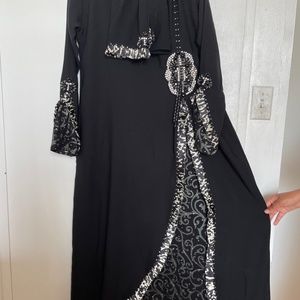 Fancy Gem filled Abaya